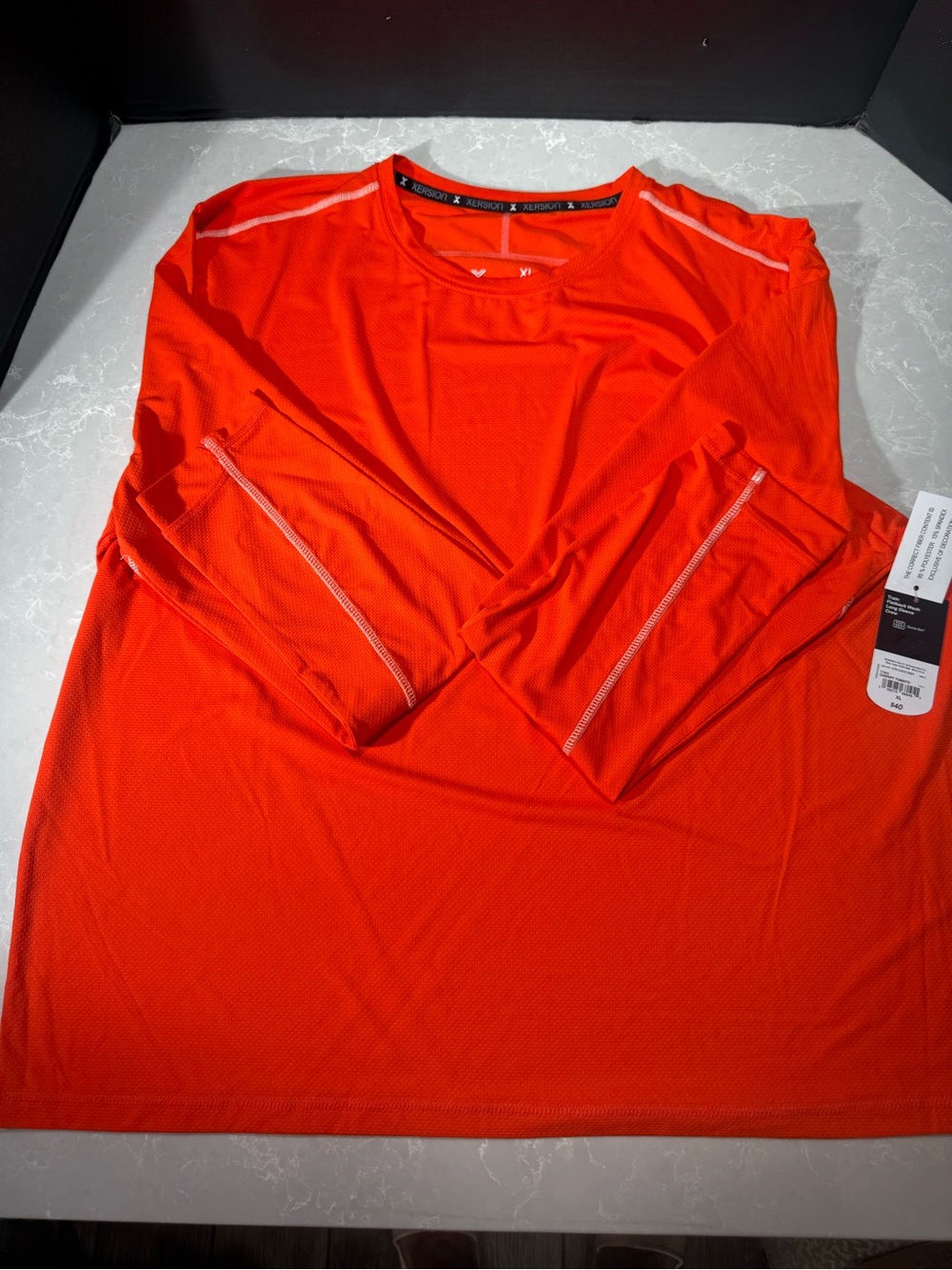 Xersion Bright Orange Performance Sports Tee